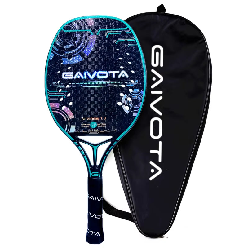 Raquete Beach Tennis Carbono 12K Superfície Áspera – Potência Profissional com Controle | Alley Sports Brasil