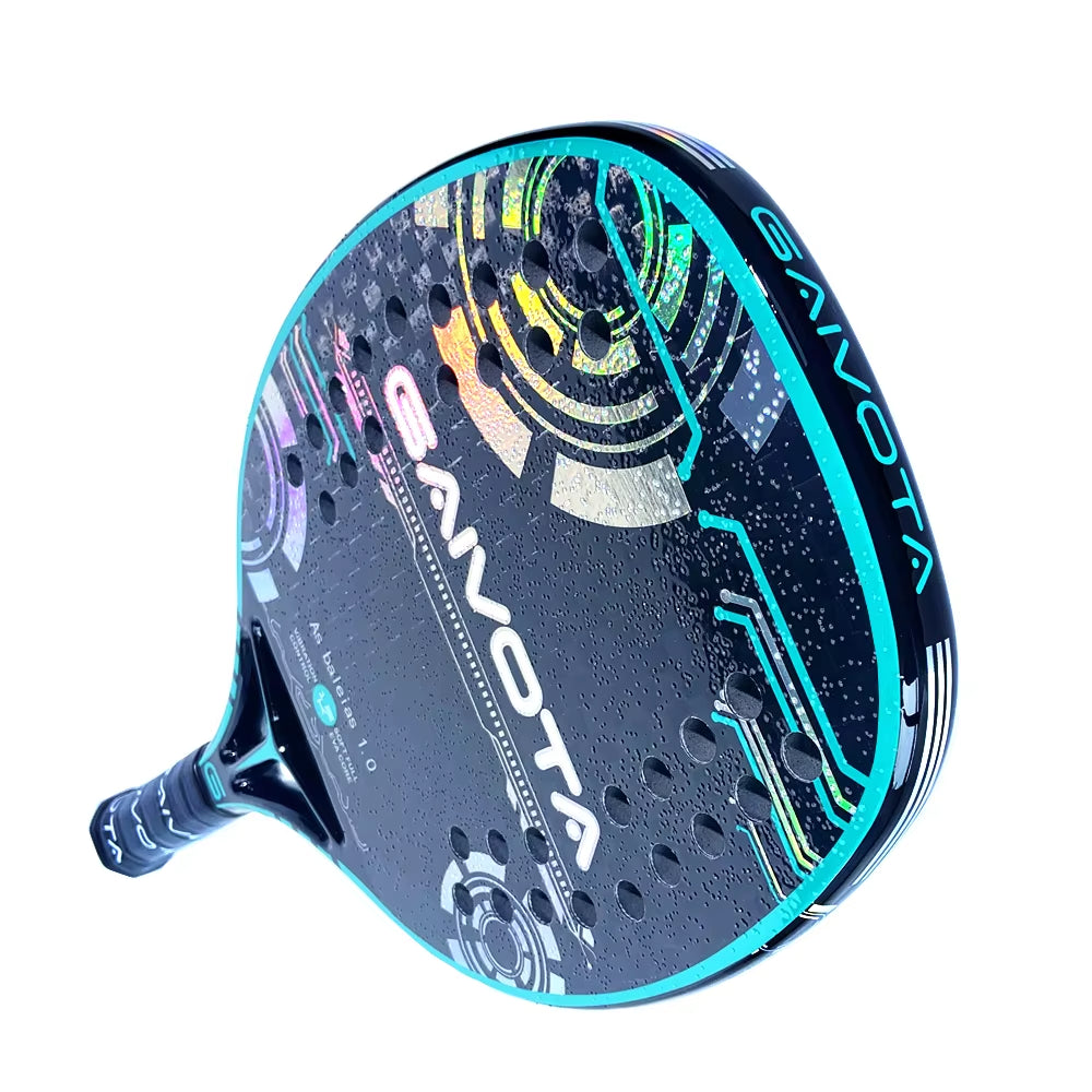 Raquete Beach Tennis Carbono 12K Superfície Áspera – Potência Profissional com Controle | Alley Sports Brasil